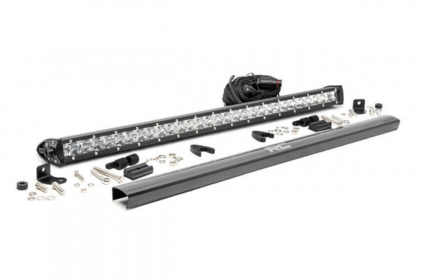 Polaris General 30-inch Cree LED Light Bar - (Single Row | Chrome Series) by Rough Country