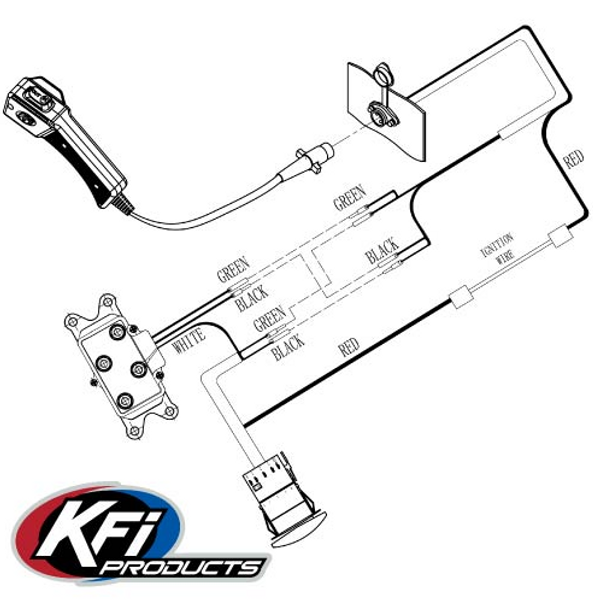 Polaris General 3500 lb Stealth Winch by KFI Products