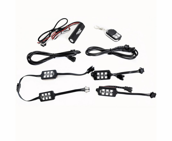 Polaris General 4 Piece ColorADAPT Series RGB Multi-Color Accent Light Kit by Race Sport Lighting