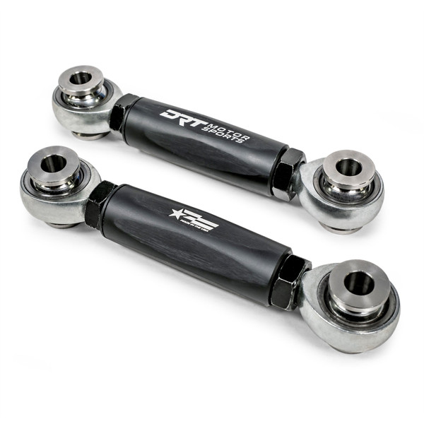 Polaris General Billet Aluminum Hex Bar Adjustable Sway Bar Link Kit Front (M10) by DRT Motorsports