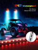 Polaris General 2Pcs 5ft UTV Whip Lights with Spring Bases by Kemimoto