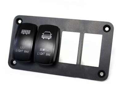 General Aluminum Rocker Switch Mounting Panel for (4) Rocker Switches