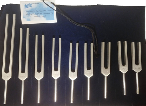 Mirror/Reverse Solgeggio Tuning Fork Set