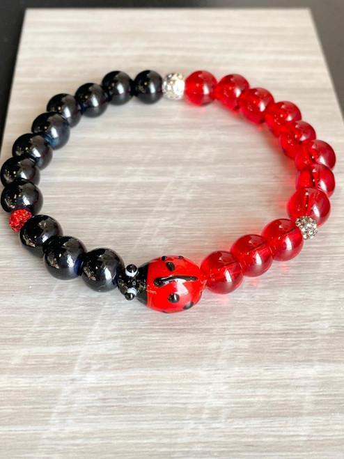 RED LADY BUG BRACELET KIT