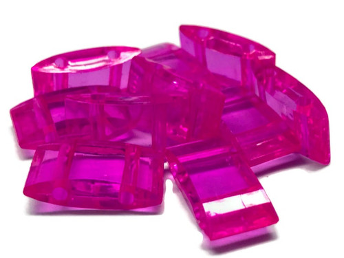 Acrylic Carrier Beads - Vivid Pink
