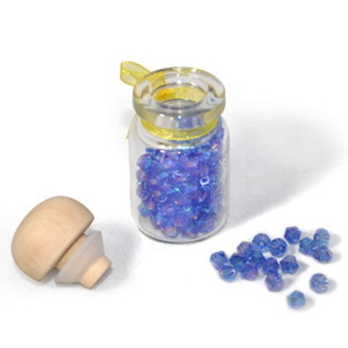 3mm Thunderpolish Crystal BiCone in Bottle - 144 Pieces - Sapphire AB