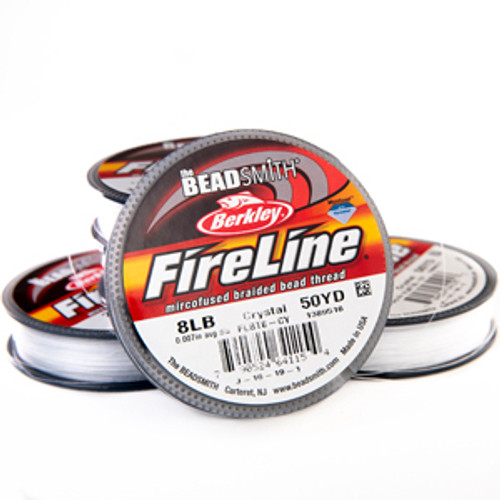 8 LB FIRELINE SMOKE GREY .007 IN/.17MM DIA 50 YRD - MidwestBeads