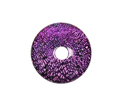 Dichroic Donut Pendant - Mesmerizing Purple