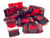 Acrylic Carrier Beads - Brick Red