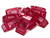 Acrylic Carrier Beads - Cherry Pink