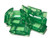 Acrylic Carrier Beads - Emerald