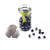 4mm Thunderpolish Crystal BiCone in Bottle - 144 Pieces - Half Jet/Half Silver