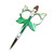 Embroidery Angels Scissors - Green