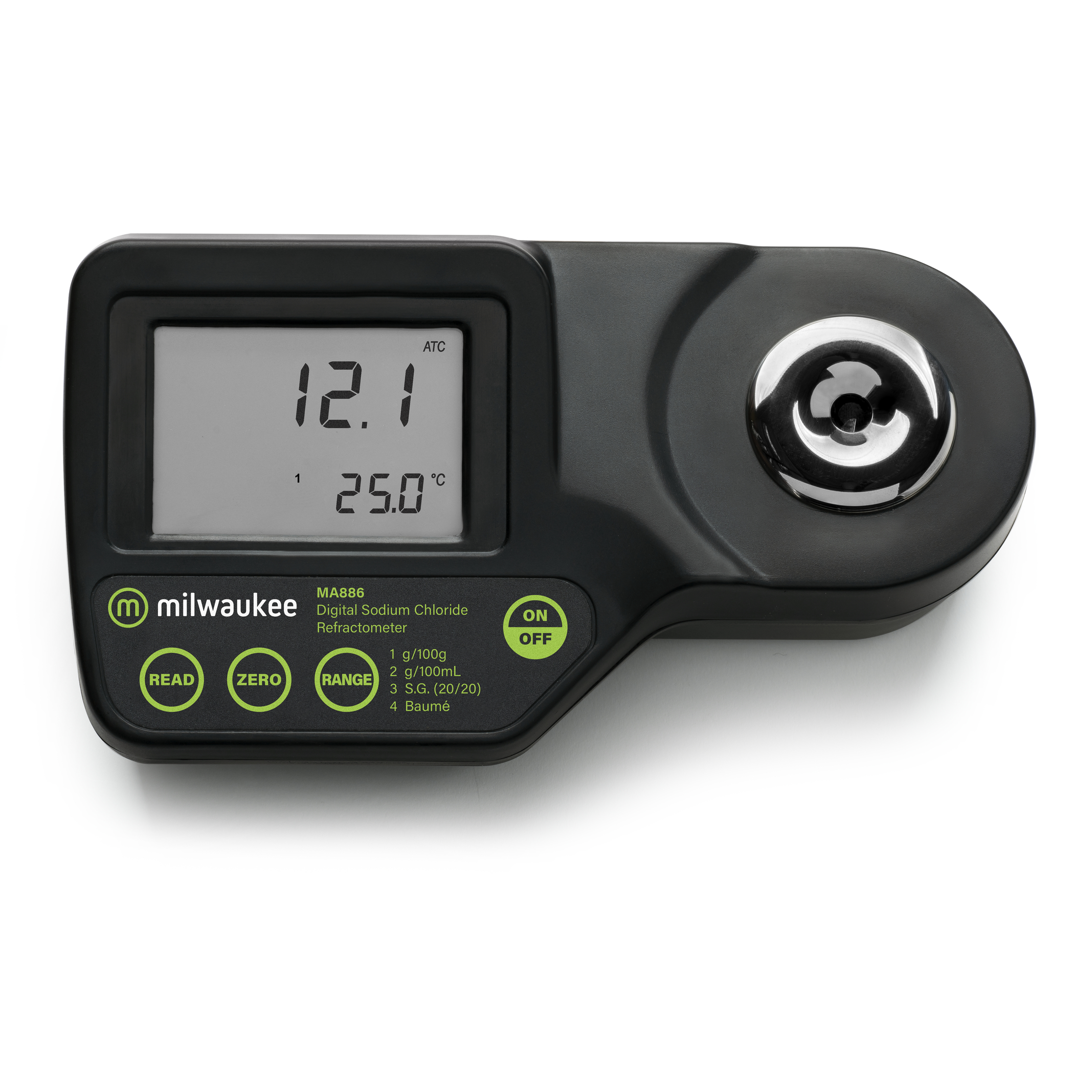 Milwaukee MA886 Digital Refractometer to Determine Sodium Chloride
