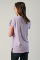 Jersey Vee Neck Sloppy Pocket Tee