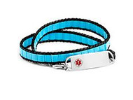 New Leather Wrap Medical Alert Bracelets for Women