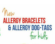 Cute Waterproof Kids Allergy Bracelets