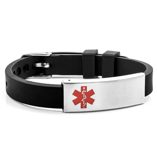 Black Silicone Bracelet