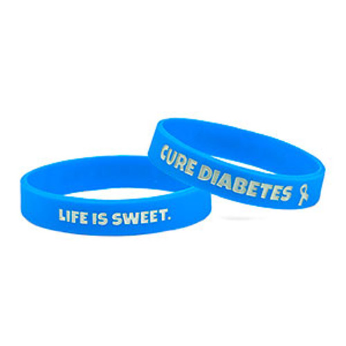 Life is Sweet Cure Diabetes Awareness Bracelet (7 1/4 inches) - HSKU:9050-M
