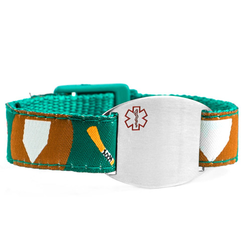 Childs Baseball Sport Strap Medical Alert Bracelets