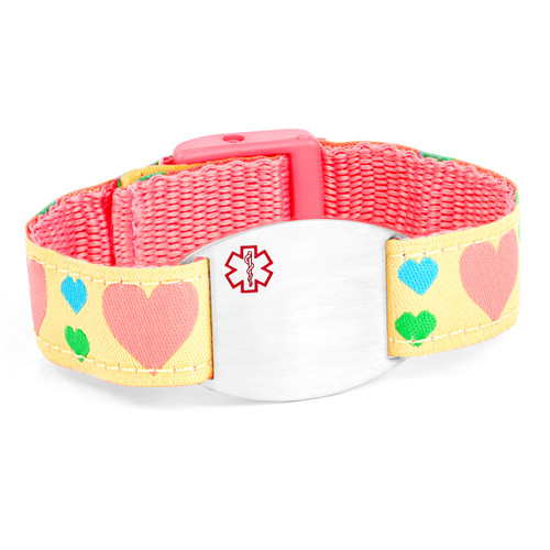 Hearts Sport Strap Medical ID Bracelet