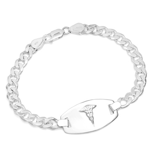 Eryn Sterling Silver Medical ID Bracelets