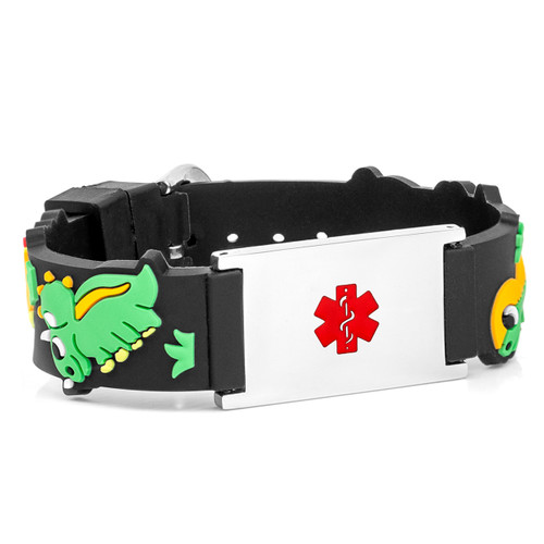 Dinosaurs Rock Medical Bracelet for Kids