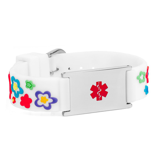 Fun and Fancy Flower Medical Bracelet for Kids