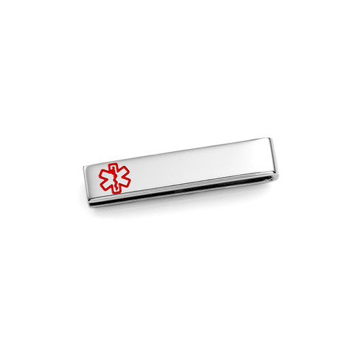 Silver Medical Slide On Tag for Watch