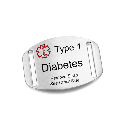 Type One Diabetes Remove Strap See Other Side Tag for Bracelets Type One Diabetes Remove Strap See Other Side Tag for Bracelets