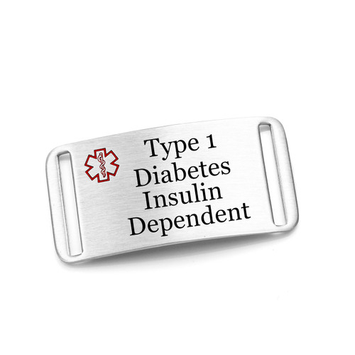 Type 1 Diabetes Tag for Sport Band Bracelets