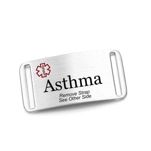 Asthma Tag for Sport Band Bracelets