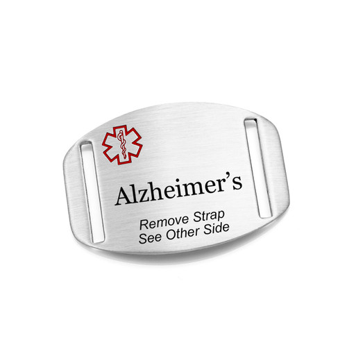 Alzheimers Medical Tag for Bracelets