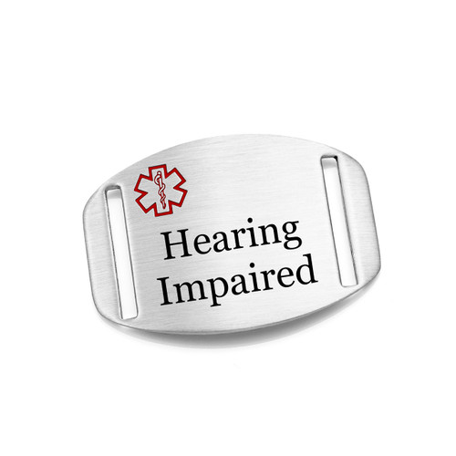 Hearing Impaired Medical Tag for Bracelets