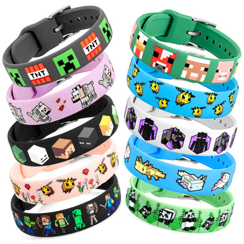Minecraft Adjustable Bracelet Straps for Kids and Adults