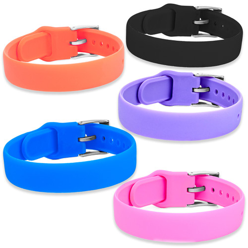 Adjustable Silicone Bands for Slide on Medical Tags