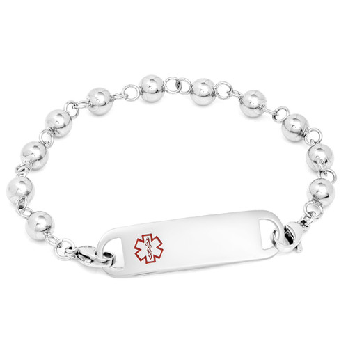Vienna Engraved Medical ID Bracelet for Her