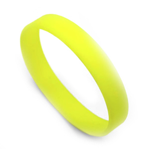 Large Neon Yellow Silicone Bracelet