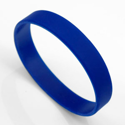 Small Blue Silicone Bracelet