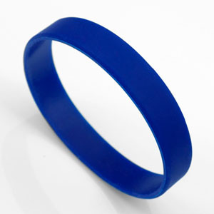 Small Blue Silicone Bracelet