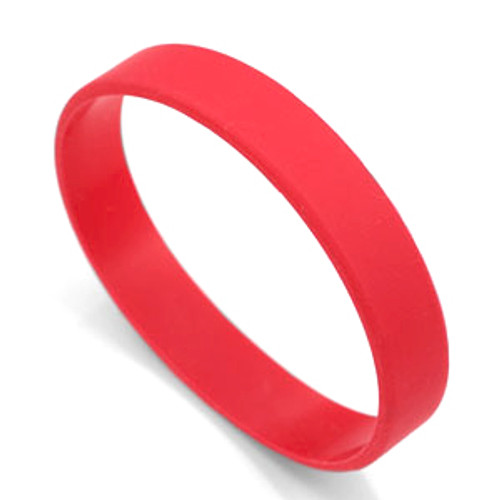 Medium Red Silicone Bracelet