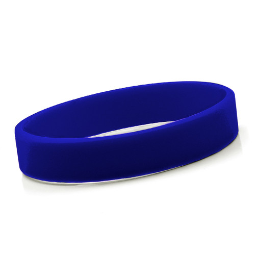 Large Blue Silicone Bracelet