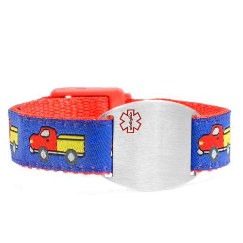 Trucks Sports Band Medical ID Bracelet 4 - 8 Inch