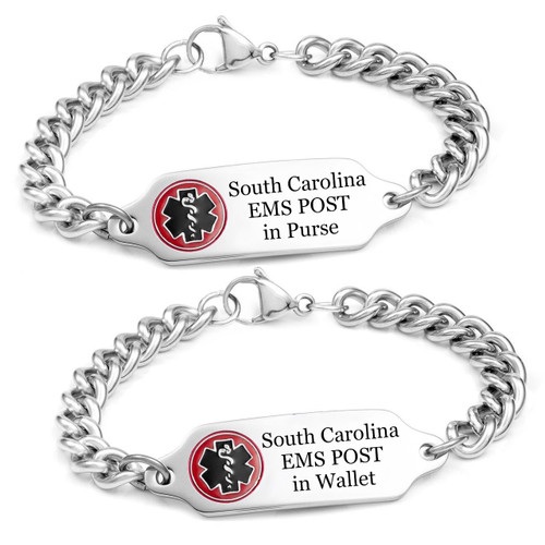 South Carolina POST EMS Bracelet Order in Purse or Wallet