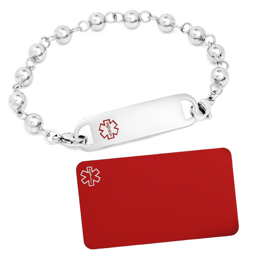 Vienna Medical Bracelet Plus  Engraved Wallet Card
