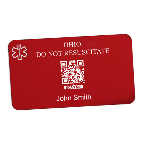 Ohio Aluminum QR Medical Wallet Card