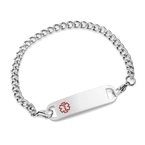 Lasting Stainless Steel Chain Medical ID Bracelet