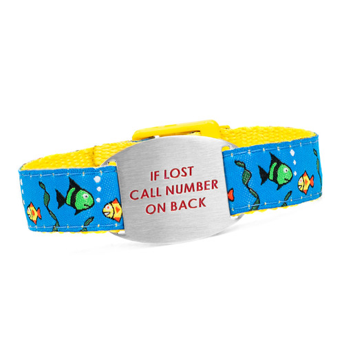 Fishy Friends Safety ID Bracelet for Kids