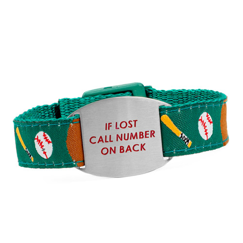 Little Slugger Safety Bracelet for Kids Fits 4 - 8 In Wrists