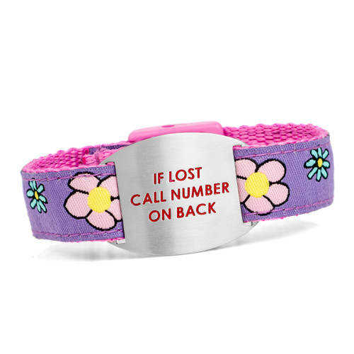 Flower Patch Safety ID Bracelet